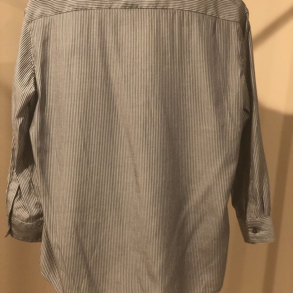 EXPRESS blue & white stripe tunic top - Picture 7 of 7